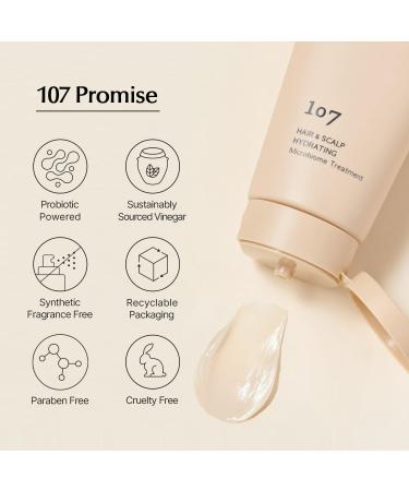 107 HAIR & SCALP HYDRATING Microbiome Treatment | Korean Hair Mask | Paraben & Cruelty Free | 180ml Soothing Scalp Care - Buy Online on GoSupps.com