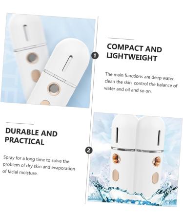 FRCOLOR Vaporisateur Nanom trique Visage Portable Brumisateur Hydratant Compact pour Bureau Voyage Peau clatante Blanc - Buy Online on GoSupps.com
