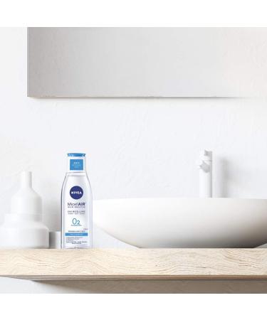 NIVEA MicellAIR SKIN BREATHE Micellar Water Normal Skin (2 x 200 ml) 3 in 1 make-up remover without fragrance or dye face eye & lip cleanser - Buy Online on GoSupps.com