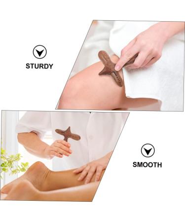 Lurrose Wooden Massage Tools - 2-Piece Stick Scrub & Foot Roller Massager for Manual Body & Face Massage | Buy Internationally - Buy Online on GoSupps.com