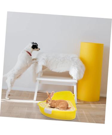 BESPORTBLE 2pcs Box Rabbit Toilet Little Pee Toilet Bins Ferret Chinchilla Rat Hamster Hedgehog Animal Plastic 25X19X10CMx2pcs Yellowx2pcs - Buy Online on GoSupps.com