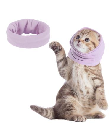 Pattepoint Die Muffs Noise Protection Small Dog Earn Punish for Comfort Small Dog Earmuffs Hoods for Dogs Cats Dogs Neck and Ears Warmer Dog Hoodie Antisy Fear Snood Snood -purple S purple Small