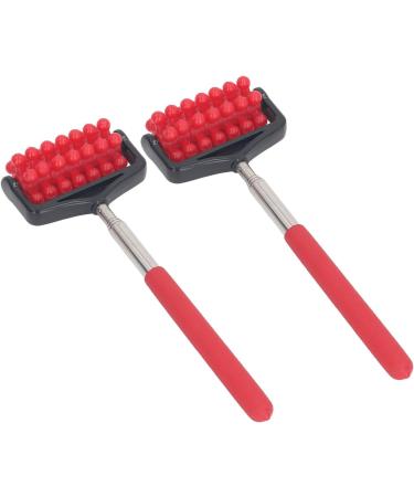 2 Pack Stainless Steel Telescopic Back Massage Roller with Essential Oil Enhance Blood Circulation | International Shipping - Buy Online on GoSupps.com