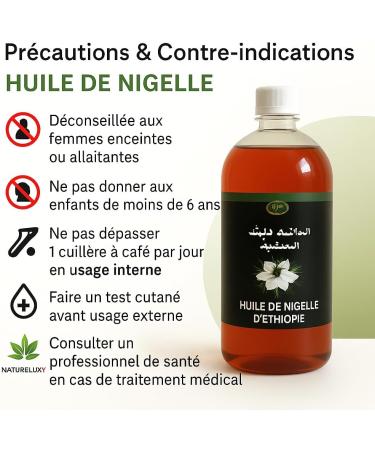  Natureluxy Natureluxy Ethiopian Nigella Oil 1L | 100% Pure & Natural | First Cold Press | Premium Quality - Buy Online on GoSupps.com