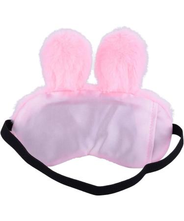 Ulife Mall Funny Cute Bunny Eye Mask for Sleeping Travel - Pink Plush Blindfold Sleep Mask for Kids, Girls, Boys, Women - Buy Online on GoSupps.com