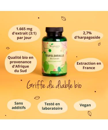 Harpagophytum ORGANIC | Extra Strength: 4995 mg | 2.7% Harpagosides | Joint: Joint Pain + Anti Inflammatory + Mobility | No Additives and Vegan | 90 Capsules - Buy Online on GoSupps.com