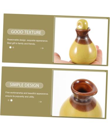 Ipetboom Small Spice Pot - Ceramic Oil & Vinegar Cruet with Lid | International Shipping - Buy Online on GoSupps.com