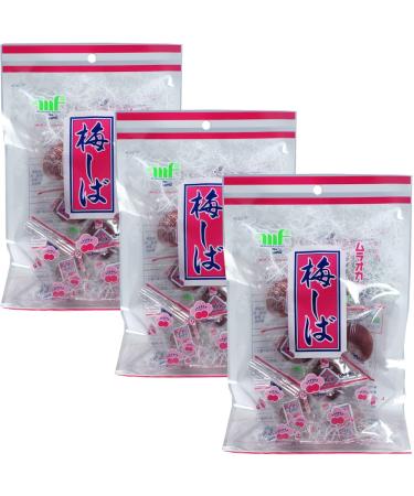 Mayca Moon Pickled Plum Salty & Sour Japanese Umeboshi Snack Crunchy Pickled Plum Red 3 packs