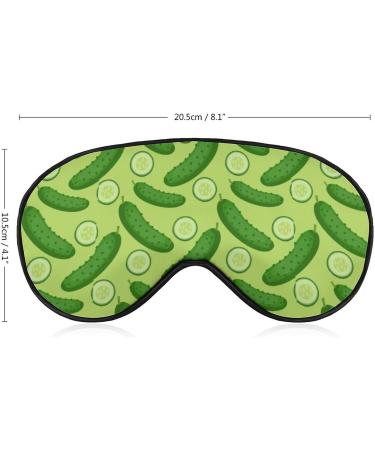 Dill Pickles Sleeping Blindfold Mask | Cute Eye Shade & Funny Night Cover with Adjustable Strap for Men & Women - Shop Internationally - Buy Online on GoSupps.com