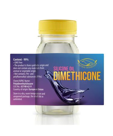 Artekas Innovation DIMETHICONE Cosmetic Grade Silicone Emollient for DIY Skin Hair & Body Care | Conditioning Ingredient for Creams Serums Shampoos | 120 g (4.23 oz)