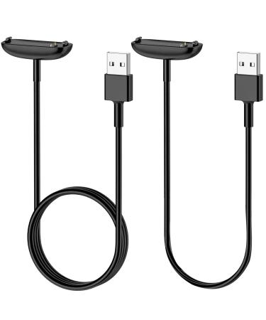 lepmok Charger for Fitbit-Inspire-3 (3.3ft/1.0ft) Charger Cable Replacement (2 Pack)