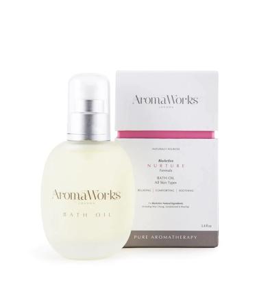 Nurture Bath Oil | Experience The Scents of May Chang & Sandalwood | Suitable for All Skin Types | Handmade in The United Kingdom | 100 ml