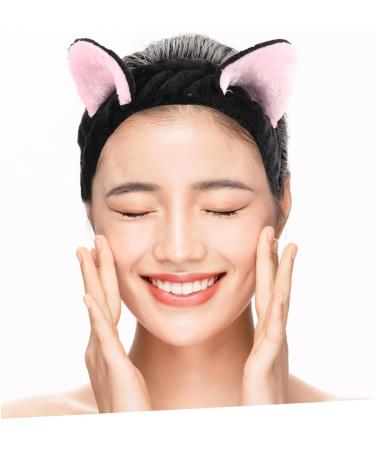 SAFIGLE Cat Ears Headband Cute Headbands for Washing Face Women Makeup Headband Face Washing Hairband for Women Cute Animal Ear Headband Headbands for Women Makeup Cute Plush Headband - Buy Online on GoSupps.com