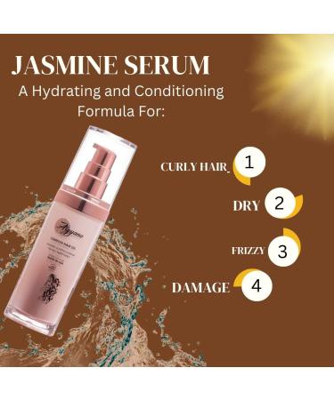Jasmine Scented Hair Serum for Growth & Repair | Anti-Frizz & Styling | 30 ml Women's Nourishing Formula - Buy Online on GoSupps.com