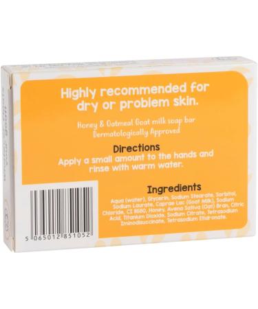 Goat Milk Soap with Honey and Oatmeal (85g/3oz) - Buy Online on GoSupps.com