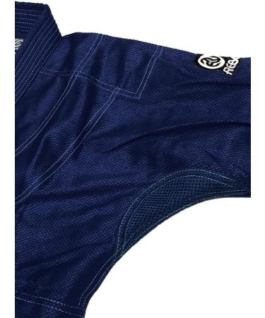 REEVO Guard X BJJ Gi Navy Blue - Ultra Light Brazilian Jiu Jitsu Kimono/Uniform A2L - Buy Online on GoSupps.com