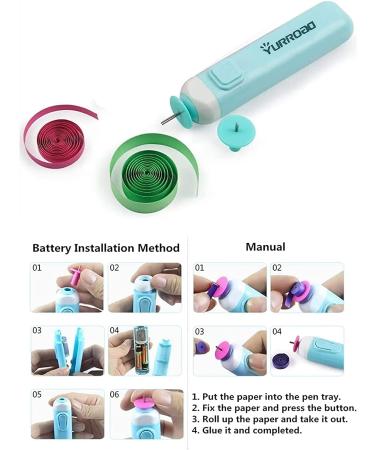 YURROAD 19pcs Beginners Quilling Tools Kit - Electric Slotted Pen, Template Board, Curling Coach, Crimper Comb - Filigrana Tools Set - Buy Online on GoSupps.com