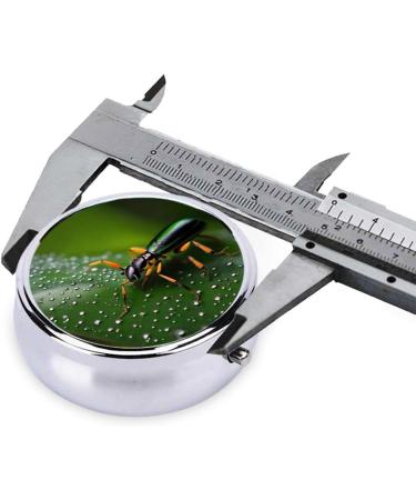 Rainbows Insects Round Pill Box 3 Compartment Organizer | Portable Travel Pill Box for Easy Packing - Buy Online on GoSupps.com