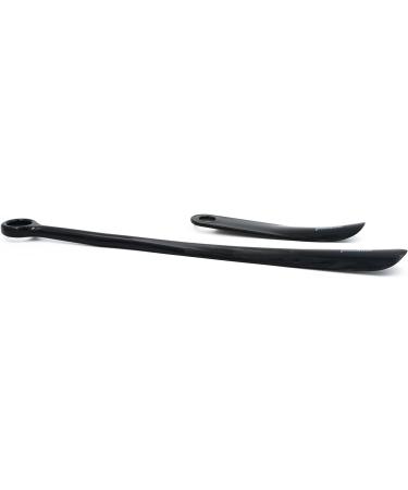 Panoware Set of 2 Extra Long Handle Shoe Horn and Travel Shoe Horn - Black - Buy Online on GoSupps.com