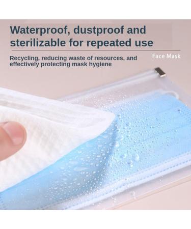 Storage Bag for Anti Dust Disposable Face Shield | Portable Waterproof Zipper Pouch for Travel & Office | Colorless - Buy Online on GoSupps.com