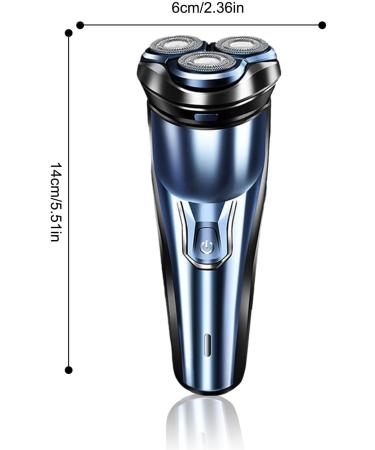 USB Rechargeable Electric Shaver for Men - Waterproof Cordless Beard Trimmer with Anti-Slip Grip | Ideal for Travel - Buy Online on GoSupps.com