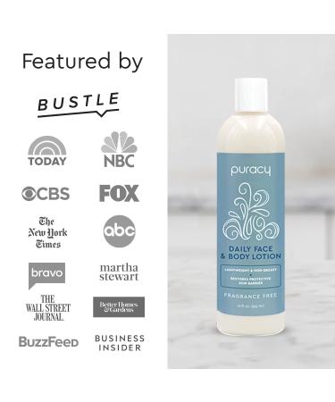 Puracy Organic Hand & Body Lotion Fragrance-Free 12 fl oz - Natural Moisturizer - Buy Online on GoSupps.com