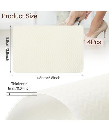 4 Pcs Non Slip Shoe Pads | Silicone Sole Protectors for High Heels | Anti-Slip Shoe Grips | Self-Adhesive & Clear Shoe Gummies for Women - Buy Online on GoSupps.com