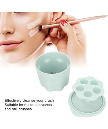 Buy Makeup Brush Cleaning Set - Silicone Bowl & Drying Rack for All Brush Sizes - Green | International Shipping Available - Buy Online on GoSupps.com