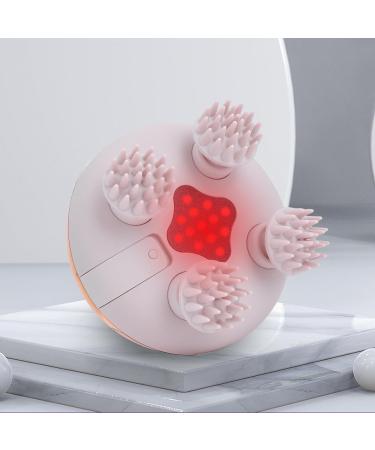 Feelsploh Electrical Scalp Massager - 8 Silicone Heads Infrared Hair Stimulator IPX7 Waterproof | Boost Hair Growth & Relaxation (Gold) - Buy Online on GoSupps.com