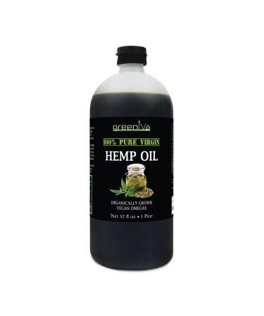 GreenIVe - Hemp Oil - Vegan Omegas - Cold Pressed - Exclusively on Amazon (32oz) 32 Fl Oz (Pack of 1)
