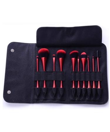 Buy Non-Irritating Synthetic Fiber Makeup Brush Bar Set - Travel-Friendly Red Brush Sets & Perfect Gifts - Buy Online on GoSupps.com