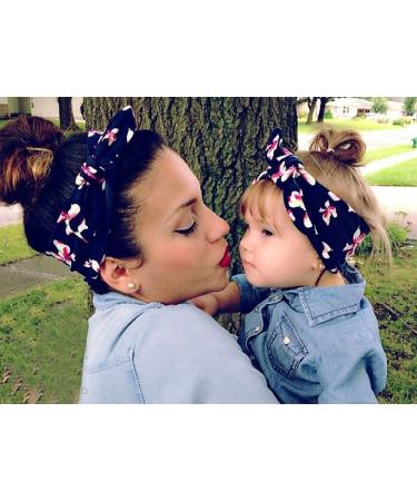 Buy Apanphy Mom and Baby Printed Elastic Hair Band - Stylish Headbands for Moms & Kids | International Shipping - Buy Online on GoSupps.com