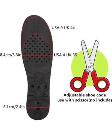 4-Layer Height Increase Insoles for Men and Women - Invisible Shoe Inserts for Taller Look - Air Cushion Heel Lifts - 3.54 Inch Boost - Buy Online on GoSupps.com