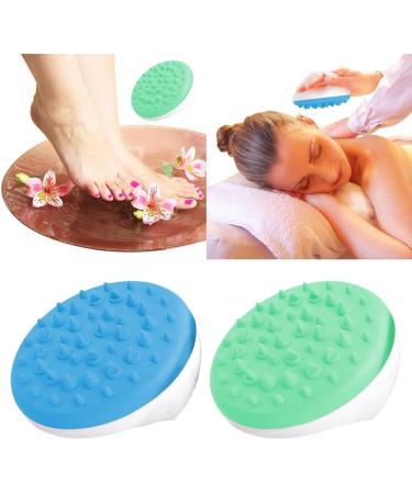 perfk 5x Anti Cellulite Body Massage Glove - Exfoliating Bath Shower Massager Brush in Blue | International Shipping Available - Buy Online on GoSupps.com