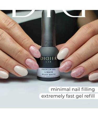 Didier Lab Premium Milky White Builder Gel 10ml - Nail Extension, Strengthener, Repair - LED UV Gel for Nail Forms - Hardener and Builder in a Bottle - Buy Online on GoSupps.com