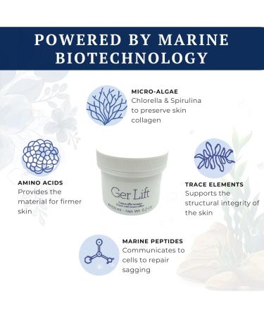 Gernetic Ger Lift Concentrated Firming & Lifting Face Cream, Marine Collagen Peptides, Mature Skin Care Women Men, 150ml / 5.2 Ounce - Buy Online on GoSupps.com