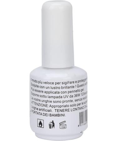 No Wipe Top Coat Gel Polish Protection High Shine Safe Mild 15ml Top Coat Professional for Family Gathering for Home for Dating Party - Buy Online on GoSupps.com