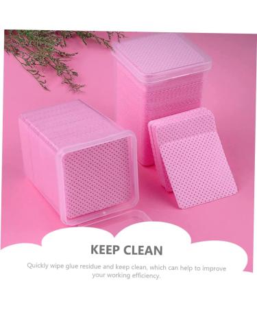 Beavorty 1600 Pcs Lint-Free Eyelash Extension Glue Wipes & Nail Remover Pads - Pure Cotton Anti-Clogging Pads for Salons - Buy Online on GoSupps.com