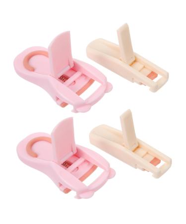 4pcs Cat's Paw Eyelash Curler Fake Eyelash Clamp Eyelashes Clip Push Type Eyelash Curler Cosmetology Kit Eyelash Curler Heated Beauty Makeup Tools Section Abs Fake Eyelashes