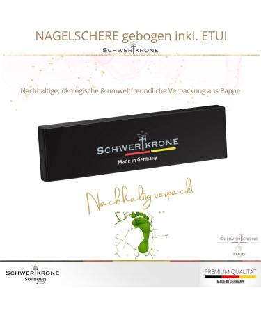 Schwertkrone Nail & Cuticle Scissors - Made in Germany with Case | Premium Quality Solingen Cuticle Scissors for Perfect Grooming - Buy Online on GoSupps.com