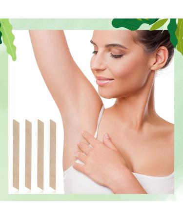 Prousky 100 Wax Chopsticks & Strips - Wooden Hair Removal Spatulas for Eyebrows Face & Legs (105mm) | International Shipping - Buy Online on GoSupps.com