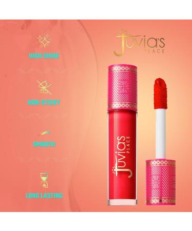 Juvia's Place Reds & Berries Lip Reflect Gloss - Hydrating Tinted Shine & Glow Makeup (Cherry Love 0.16oz) - Buy Online on GoSupps.com