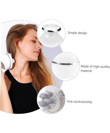 Healvian 3pcs Pet Massager Brush - Gentle Massage Tool for Dogs & Cats | White - Buy Online on GoSupps.com