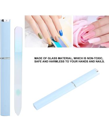 2 Colors Glass Nail File Manicure Pedicure Tool Nail Sanding File Nail Sanding Polisher.(blue) - Buy Online on GoSupps.com