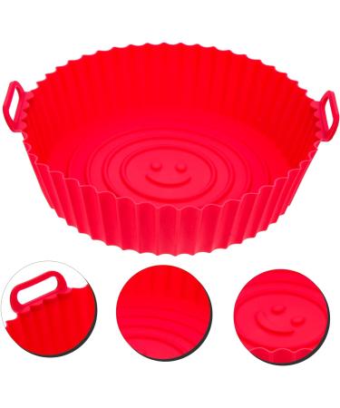 KICHOUSE Air Fryer Pan Silicone Baking Pans Fryer Basket with Handle Convenient Silicone Pot Potholder Fried - Buy Online on GoSupps.com