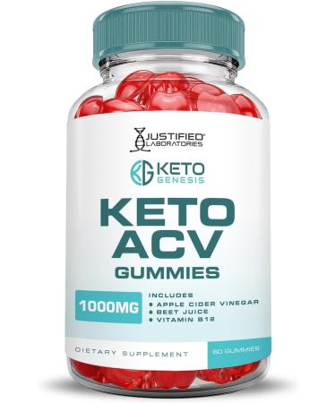 Justified Laboratories (3 Pack Keto Genesis Keto ACV Gummies Advanced Formula 1000MG Keto Genesis Formulated with Pomegranate Beet Juice Powder B12 Vegan Non GMO 180 Gummys 60 Count (Pack of 3) - Buy Online on GoSupps.com