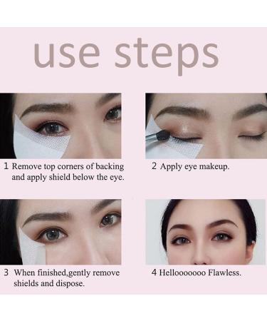 100 PCS Eye Makeup Eyeshadow Shield Protector Pads | Half-Moon Shape Stencils for Eyelash Extensions & Lips | Eye Pads for Precise Makeup Application - Buy Online on GoSupps.com
