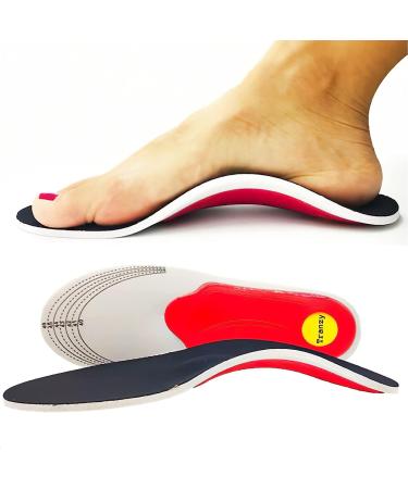 Orthotic Insoles for Women Arch Support Insoles for Men Plantar Fasciitis Insoles Arch Support Shoe Boot Flat Feet Insert Orthotic Feet Heel Pain Shock Absorption Comfortable Insoles Small EU 35-40