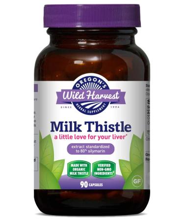 Oregon's Wild Harvest Milk Thistle 90 Gelatin Capsules