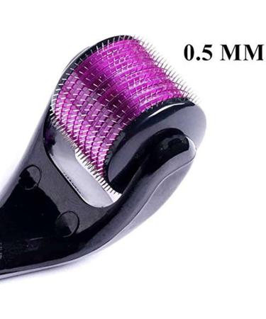 540 Titanium Needles Derma Roller for Hair Growth - Beard Growth Stimulator for Men and Women, 0.5mm Micro Needle Roller for Skin Treatment - Buy Online on GoSupps.com